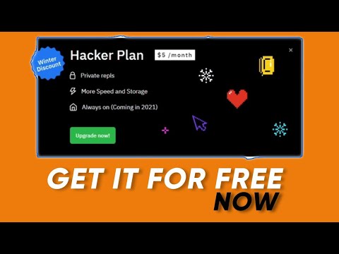 Repl.it Hacker Plan 30 days | HOST DISCORD BOT 24/7 FREE!