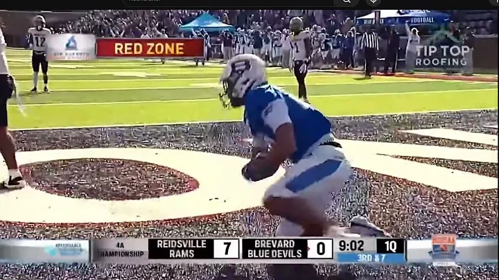 Shy'Juan Grant TOUCHDOWN 4A NCHSAA Football State Championship as Brevard takes on Reidsville  🏈