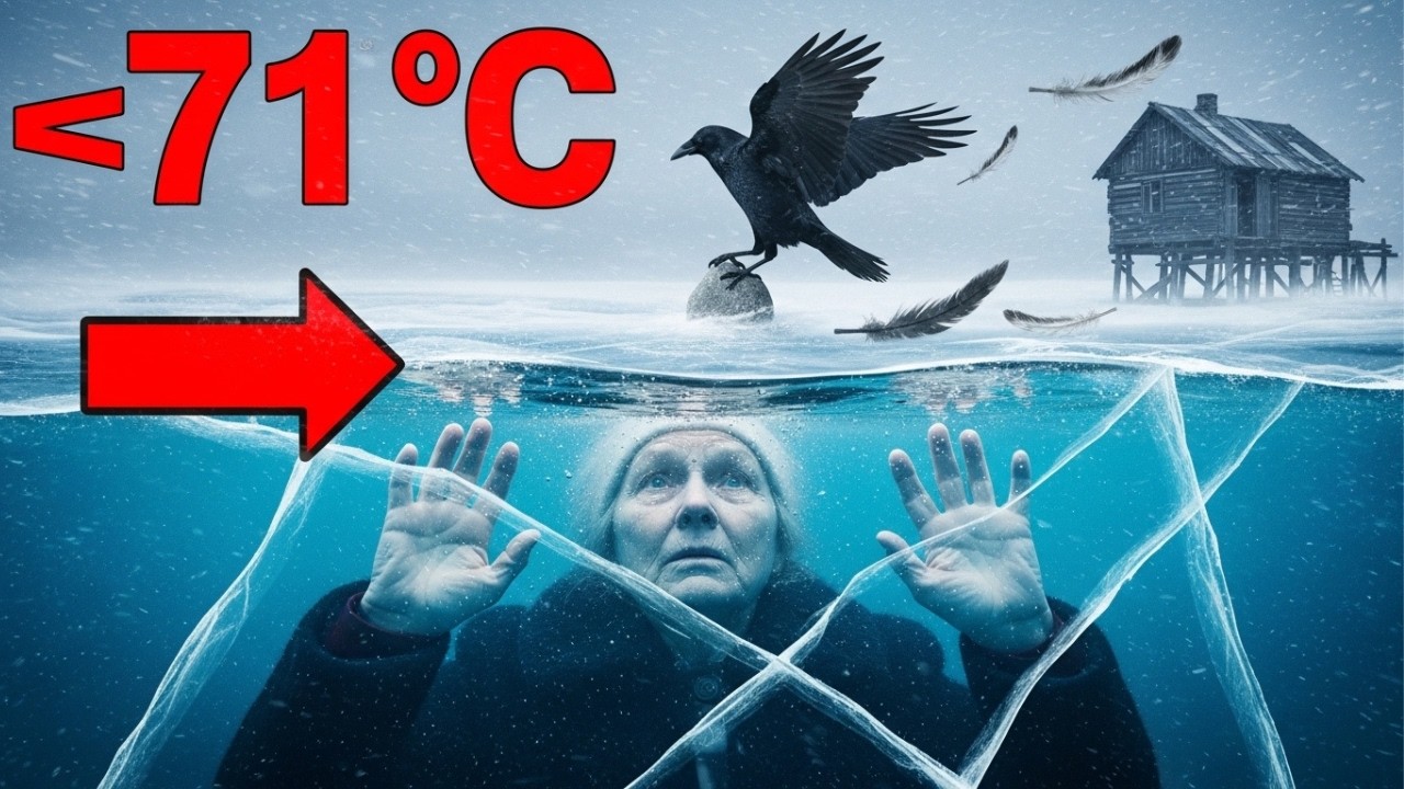 Un Solo Paso en Falso ¡Y Habría Muerto! Un Cuervo Rescata a una Anciana Congelada Bajo el Hielo−71°C