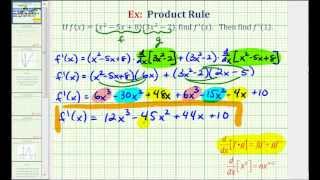 Celebrity Ex: Find a Derivative Using Product Rule (Basic Example) Wealth