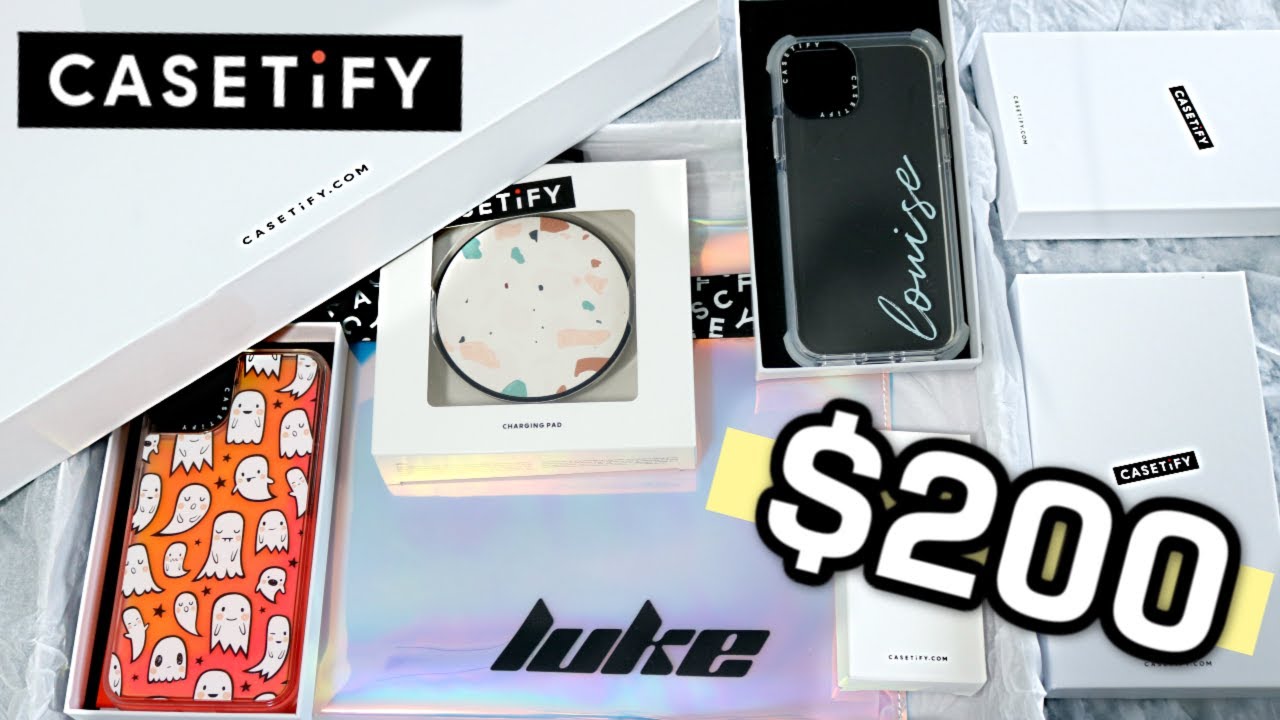 CASETIFY CASE UNBOXING 200 HAUL YouTube