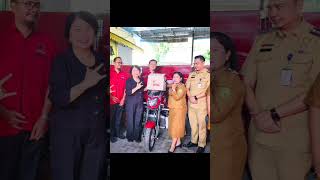 PDI Perjuangan Medan dan Ahli Waris Abdul Radjab Hsb Serahkan 7 Motor Sampah ke Medan Helvetia.