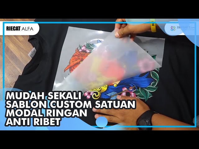 Demo Tutorial Cara Sablon Kaos Digital Dengan Mesin DTF Riecat Alfa Yang Sangat Mudah dan Simpel