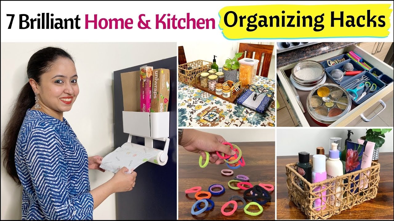 7 Brilliant Home And Kitchen Organization Ideas | NO COST Hacks, DIYs And More | Space Saving Ideas