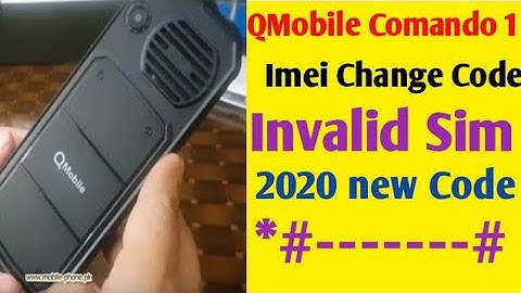 Q Mobil commando 1 imei change code 2020. new model q commando imei change by Khalid online