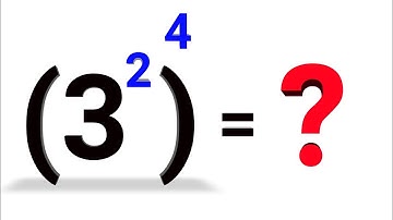 How to simplify exponential (3^2 )^4 = ? #maths #mathstricks #stepbystep #how