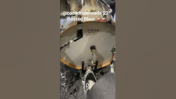 @codedrumheads 22” Coated Blast 🥁🥁
