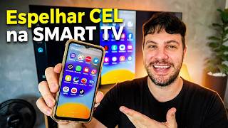 COMO ESPELHAR O CELULAR NA SMART TV RÁPIDO E FÁCIL (ANDROID E IPHONE)