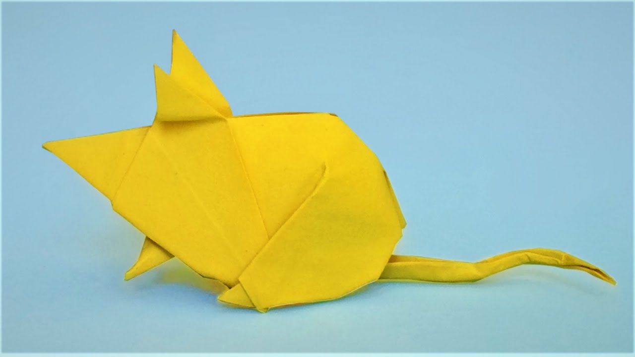 Comment faire une SOURIS en ORIGAMI YouTube