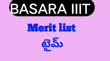 basara iiit results 2023|How to check basara iiit merit list 2023|basara iiit merit list link |rgukt