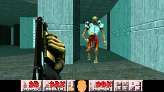 Let's Play: PSX Doom - Level 14 - Halls of the Damned