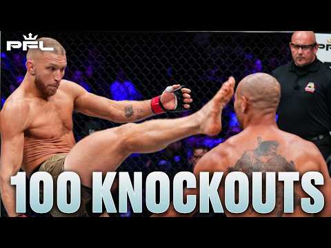 "WHAT A KNEE!" | 100 Knockouts - PFL Tampa