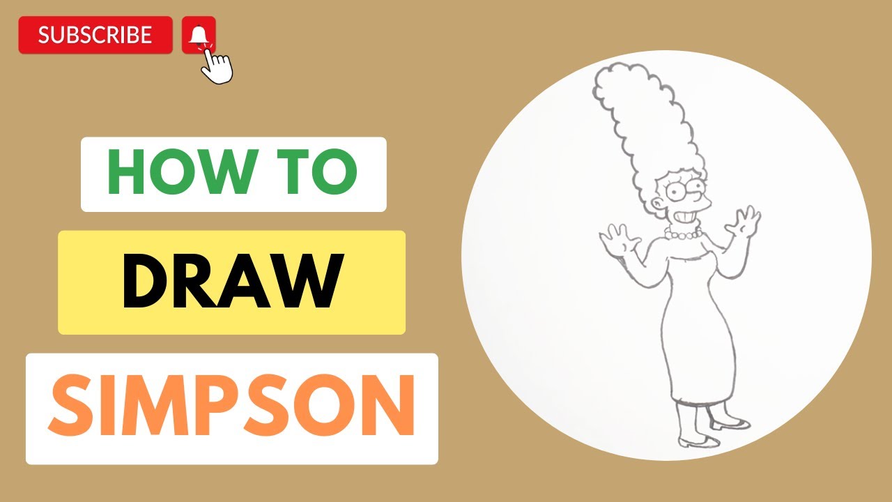 HOW TO DRAW SIMPSON - SIMPLE CHARACTER ART - YouTube