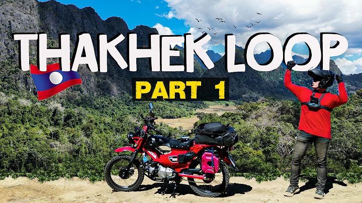 MY BEST EXPERIENCE in LAOS the THAKHEK LOOP  (Part...