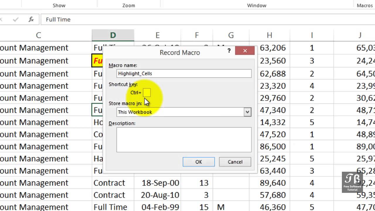 Chimenea análisis tubo respirador Creating Simple Excel Macro Excel 2013 Beginners Tutorial - YouTube