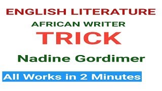 English Literature trick #trick AFRICAN Writers