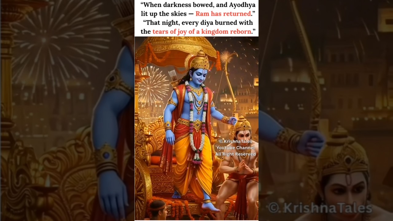 “When Ram Returned Home, The World Saw Its First Diwali ✨