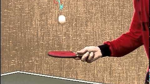 Tracking of a table tennis ball without scale adaption and path estimation