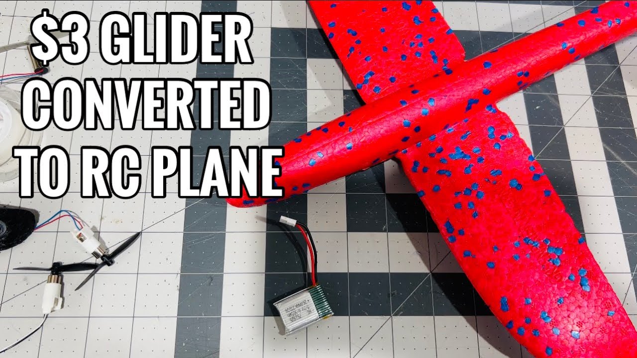 How to Convert a Cheap Glider into a Rc Airplane - YouTube