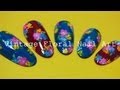 Vintage Floral Nail Art