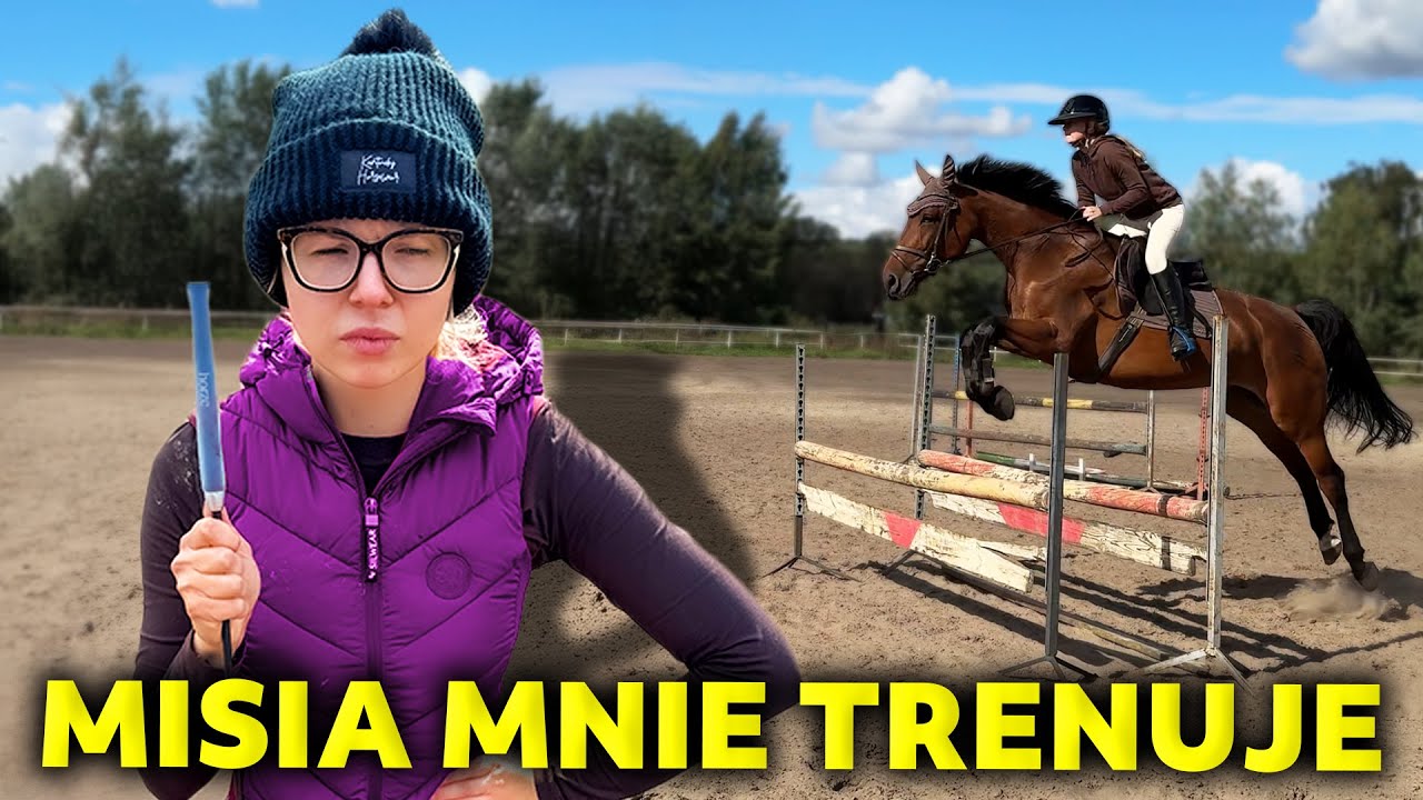 SKACZĘ NA KONIU! 😱 | Misia mnie trenuje 😋