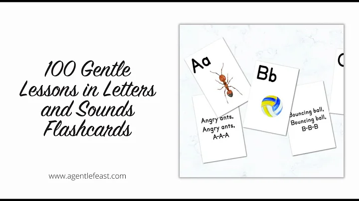 100 Gentle Lessons in Letters and Sounds Flashcards | A Gentle Feast | Charlotte Mason Homeschooling