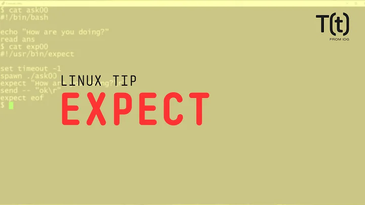 How to use expect: 2-Minute Linux Tips