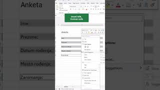 Kako dodati liniju pored teksta u istoj ćeliji? #excelgrasic #exceltips #exceltricks