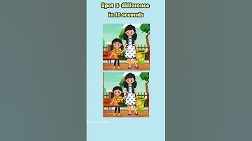 Spot 3 difference in 10 second #1million #iqtest #mindgames #puzzle #spotthedifference #shorts