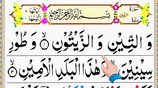 Surah At-Tin ❤️ Heart Touching Quran Recitation | Beautiful Tilawat with Arabic Text