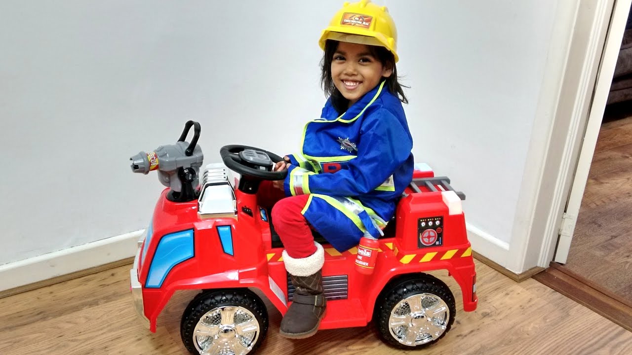 bubble fire rescue electric ride on