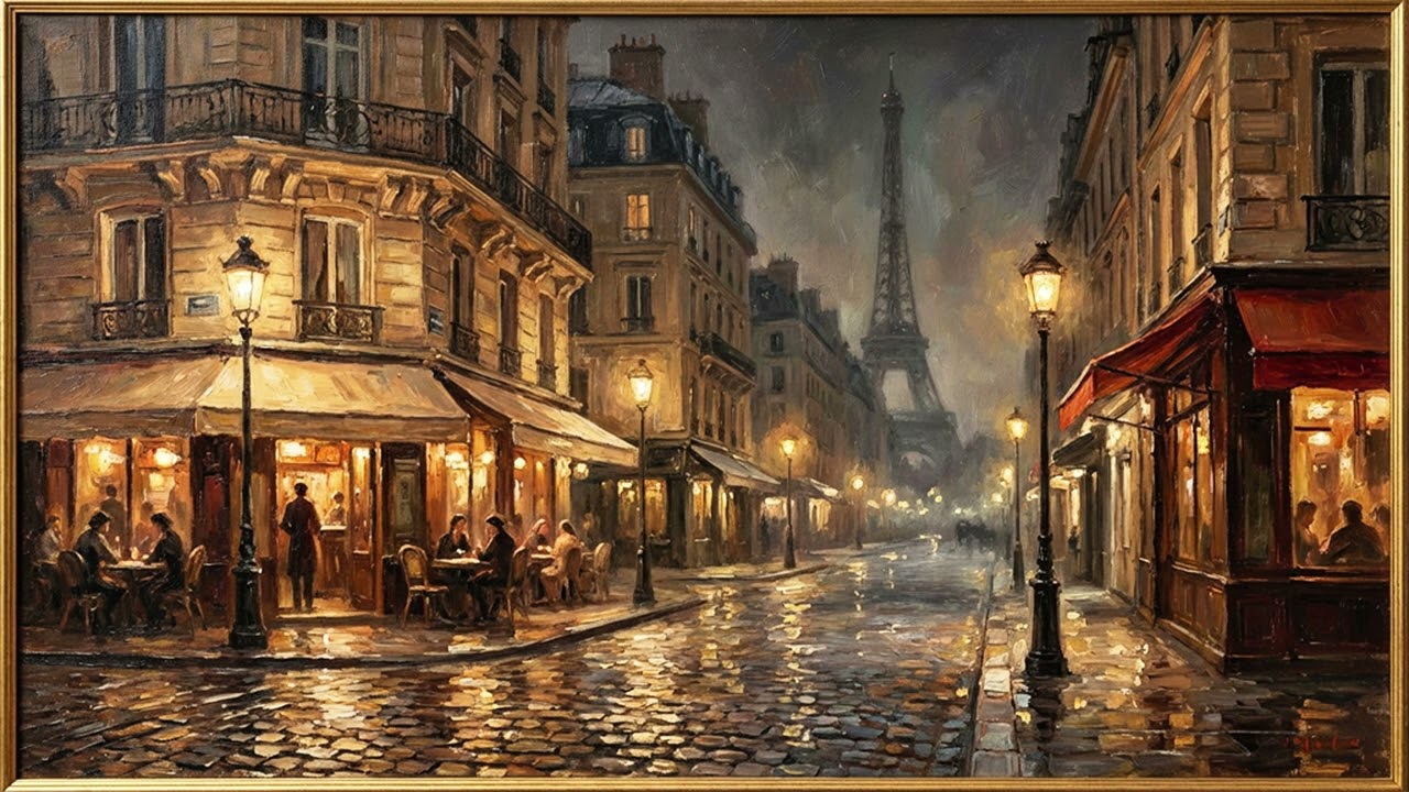 Paris Evening Oil Painting | 2 Hour Art Video for Frame TV & Home Decor