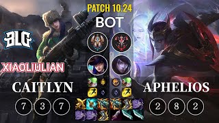 BLG xiaoliulian Caitlyn vs Aphelios Bot - KR Patch 10.24