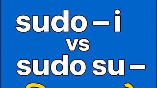 sudo -i vs sudo su - 🔐 | कौन Use करें? | Linux DevOps Interview #shorts #linux #devops #sre #shorts