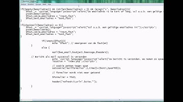 cmsms contact formulier.php part 1