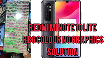 Redmi MI Note 10 lite display green and red line without CPU reballing solution. display replacement