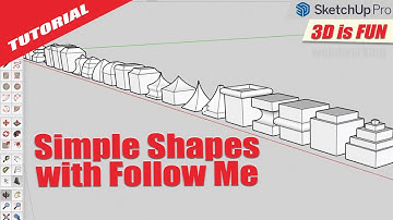 Follow Me tool on the Cube SketchUp Tutorial