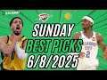 NBA Picks Today 6/8/2025 | Pacers vs Thunder Best Bets, Player Props &amp; Predictions