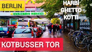 Kreuzberg Merkezi [Berlin&#39;de Bir Türk Semti] Kottbusser Tor, Berlin Walking Tour | 2021 | 4K 60fps