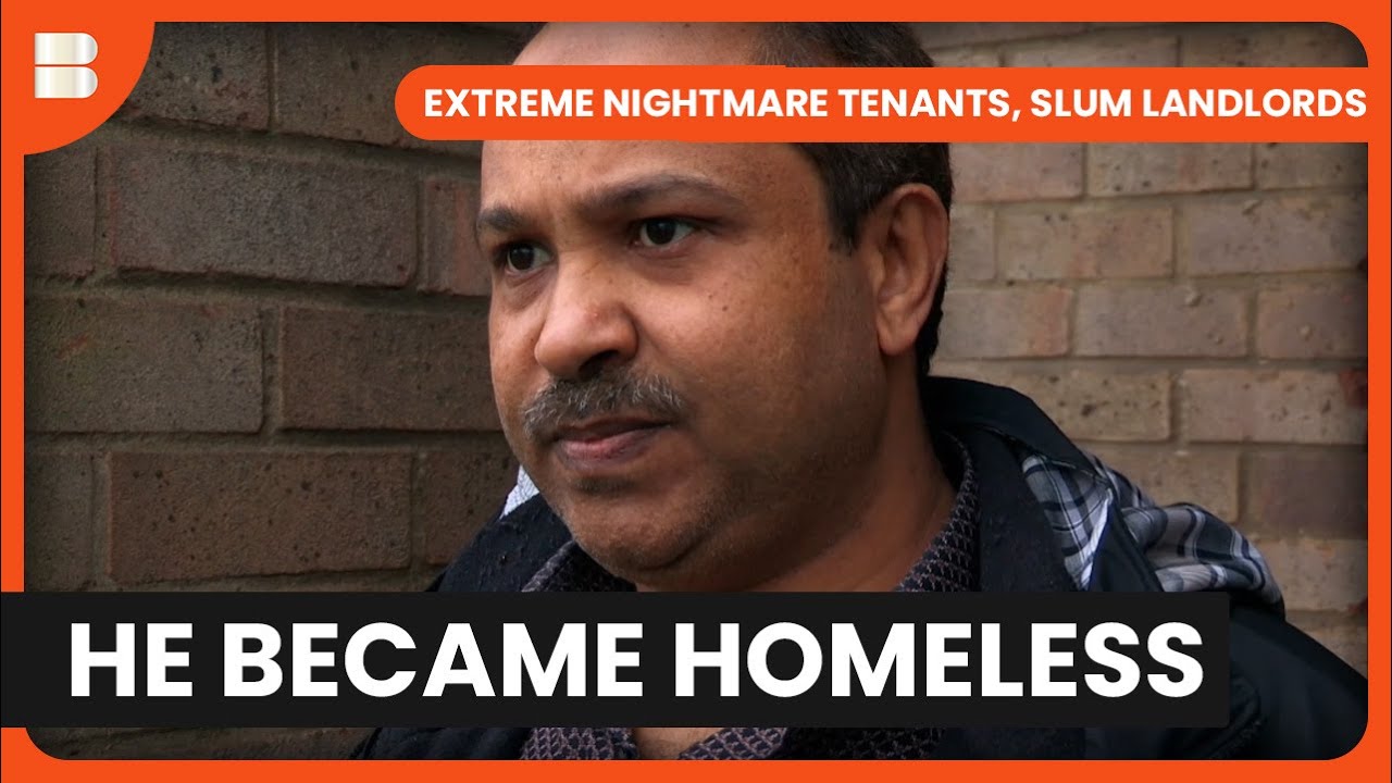 Documentary backdrop image for He Ended Up Homeless - Extreme Nightmare Tenants, Slum Landlords (2025)