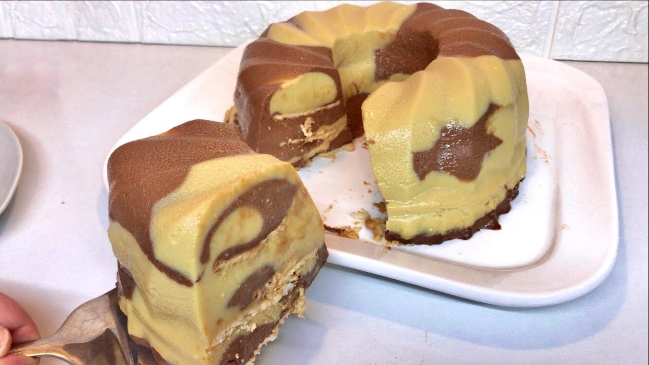 كيكة باردة بنكهة الاتية والكاكاو نكهة مميزه بشكل جديد انصحكم بتجربتها