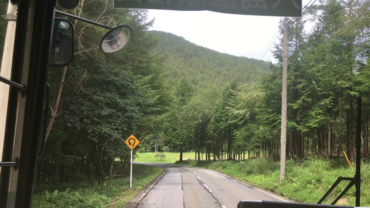 路線バス 前面展望 車窓[3/3]強清水(霧ヶ峰)→上諏訪駅霧ヶ峰口/ アルピコ交通(白樺湖・車山高原・霧ヶ峰線) 車山高原1014発(上諏訪行)