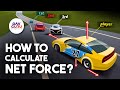 How to Calculate Net Force from FBD..? 🚗◀️