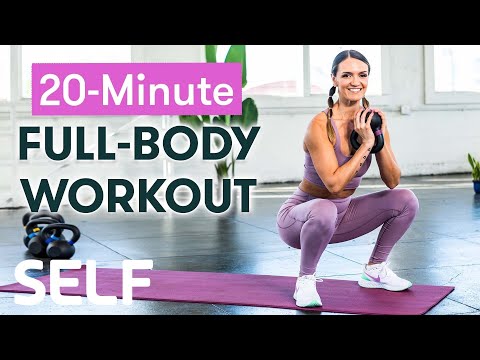 20 Minute Full Body Kettlebell Workout (With Modifications) 