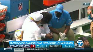Tyrod Taylor Injury Chargers Quarterbacks Lung Punctured By Team Doctor Before Kickoff