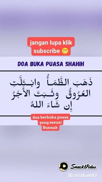 Baru Tau Doa Berbuka Puasa??? #shorts