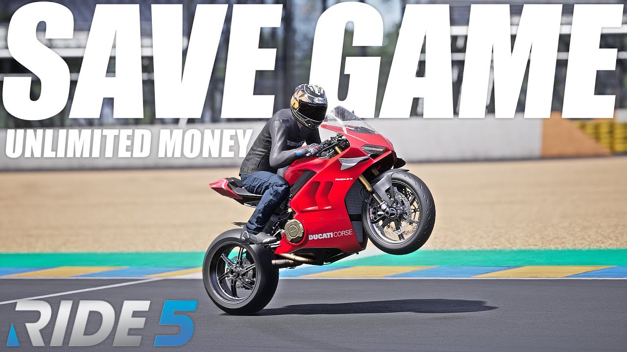 SAVE GAME RIDE 5 UNLIMITED MONEY GASS BROOO !