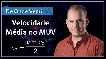 Como calcular a velocidade média de MUV?