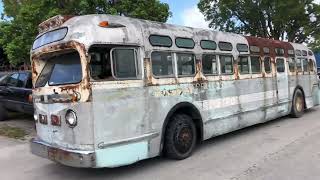 Bagging A 1957 GM Coach Bus For A Customer