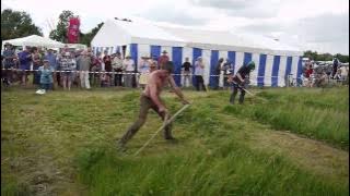 Scythe vs Brushcutter 1 - South West Annual Scythe Festival - June 2010